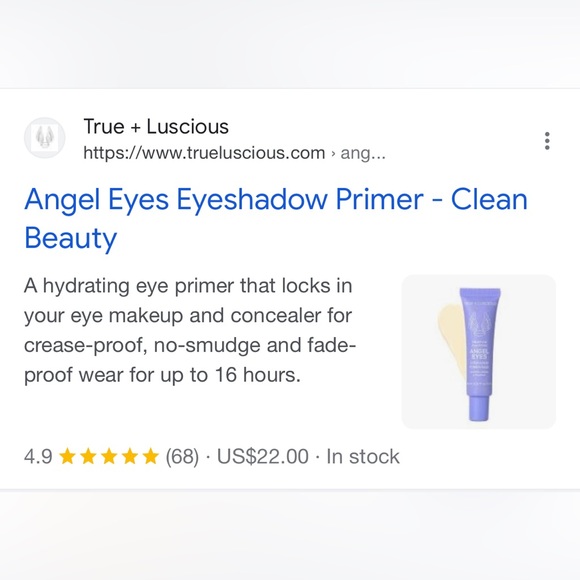 Angel Eyes Hydrating Eyeshadow Primer - Medium Nude - Brand New - Picture 8 of 8